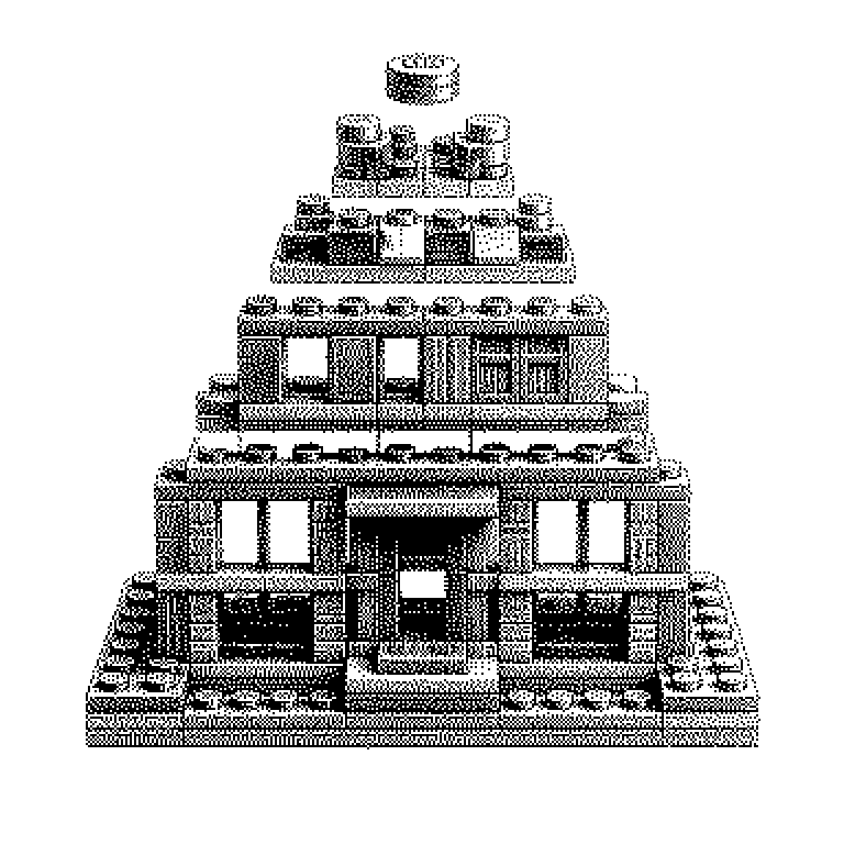 Fünfstufiges Schema von Atomic Design: Atome (einzelner Knopf, Eingabefeld, Symbol) werden zu Molekülen (Suchleiste) verbunden, mehrere Moleküle bilden einen Organismus (Kopfzeile mit Logo und Menü), daraus entsteht ein Template als leeres Seitengerüst und schließlich eine Page mit echten Inhalten.