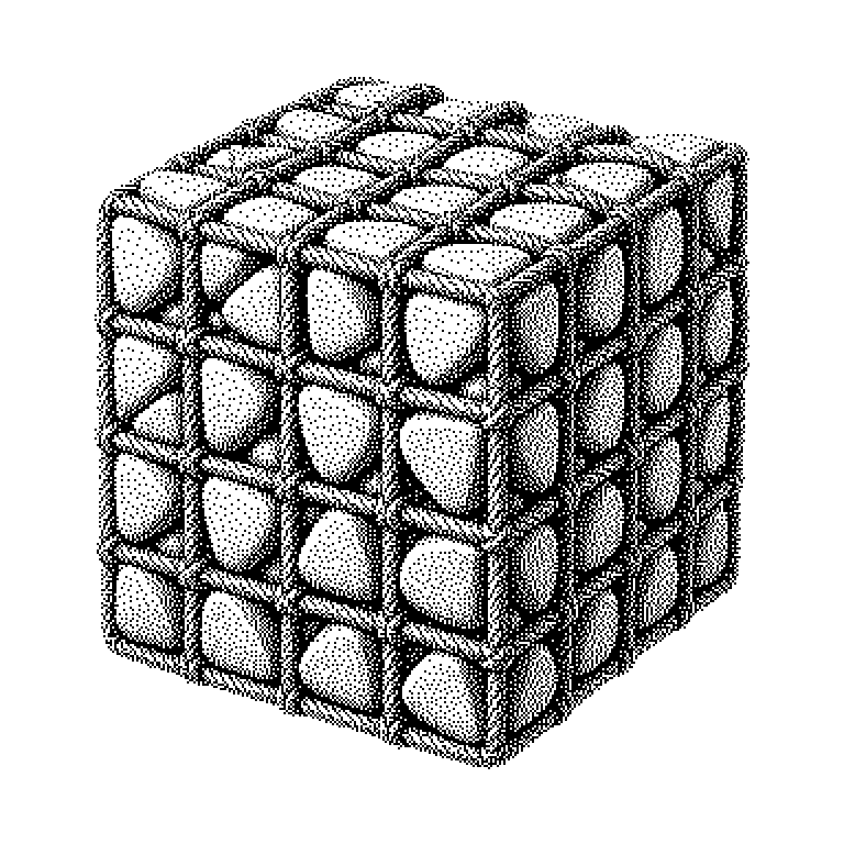 Schema der Base64-Kodierung: drei Bytes zu je acht Bit werden zu einem Block aus 24 Bit zusammengefasst, dieser in vier Gruppen zu je sechs Bit zerlegt, und jede Sechser-Gruppe über eine Zeichentabelle einem von 64 Textzeichen zugeordnet.