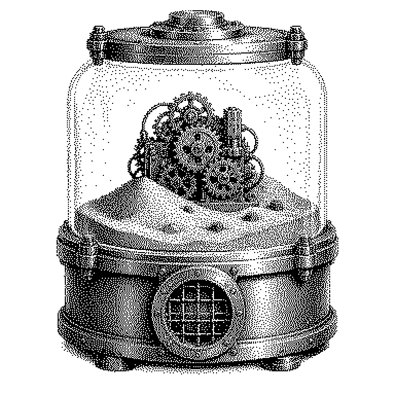 Ablaufskizze in vier Schritten: Nutzerfrage geht an das Sprachmodell, dieses schreibt ein Python-Programm, das Programm läuft in einer abgeschotteten Sandbox, das Ergebnis oder die Fehlermeldung geht zurück an das Modell; ein Rückpfeil zeigt die Korrekturschleife bei Fehlern.