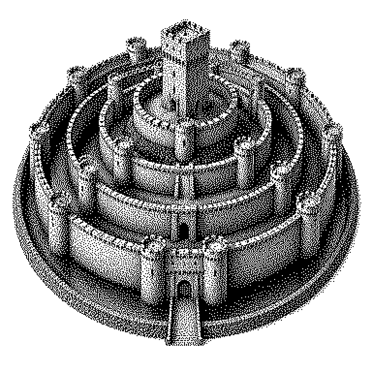 Schema konzentrischer Schutzschichten um ein zentrales Datensymbol: von außen nach innen Firewall, Zwei-Faktor-Authentifizierung, minimale Zugriffsrechte, Verschlüsselung und innen Protokollierung mit Backup; ein Pfeil eines Angreifers wird an mehreren Schichten nacheinander gestoppt.