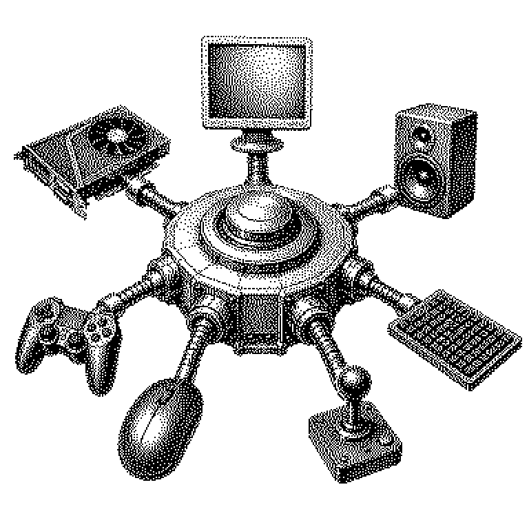 Schema der Ebenen von oben nach unten: Spiel, darunter DirectX mit den Bausteinen Direct3D, Audio und Eingabe, darunter der Grafiktreiber, darunter die Grafikkarte, ganz unten der Monitor. Pfeile zeigen den Weg der Befehle von oben nach unten.