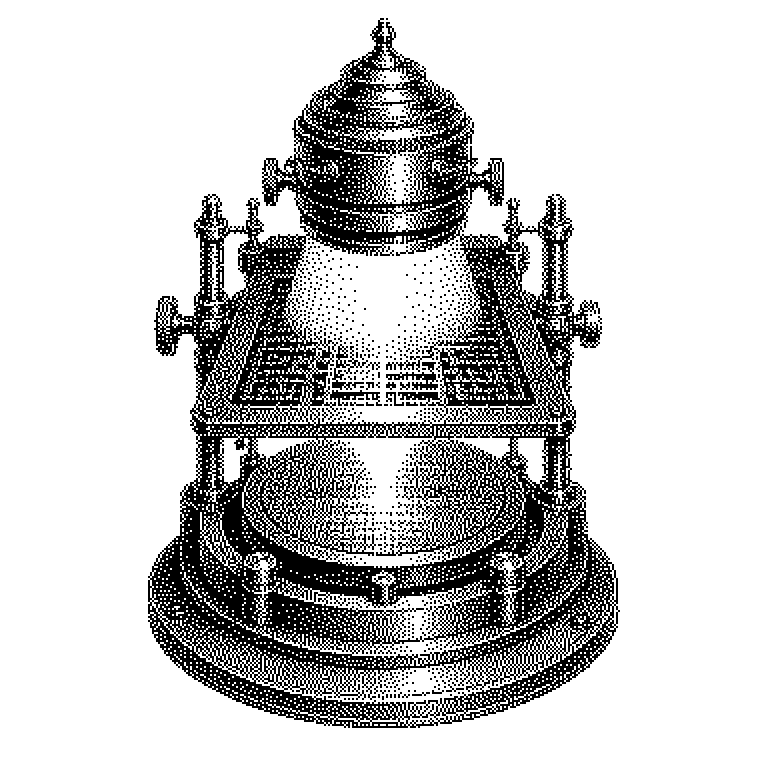 Schematischer Aufbau einer DUV-Lithografieanlage: Excimer-Laser als Lichtquelle, Strahlengang durch die Maske mit Schaltungsmuster, verkleinerndes Linsensystem, Wasserschicht bei der Immersionslithografie und darunter der mit Fotolack beschichtete Siliziumwafer.