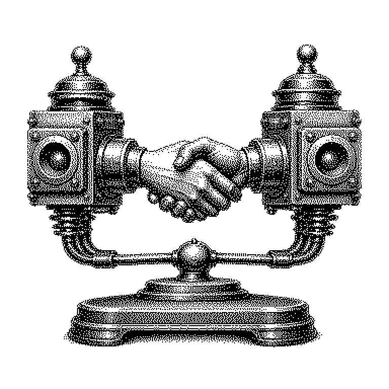 Schema des Drei-Wege-Handshakes: Client und Server als zwei senkrechte Linien, dazwischen drei Pfeile nacheinander – Verbindungsanfrage vom Client zum Server, Bestätigung mit Gegenanfrage zurück, abschließende Bestätigung vom Client; darunter beginnt die eigentliche Datenübertragung.