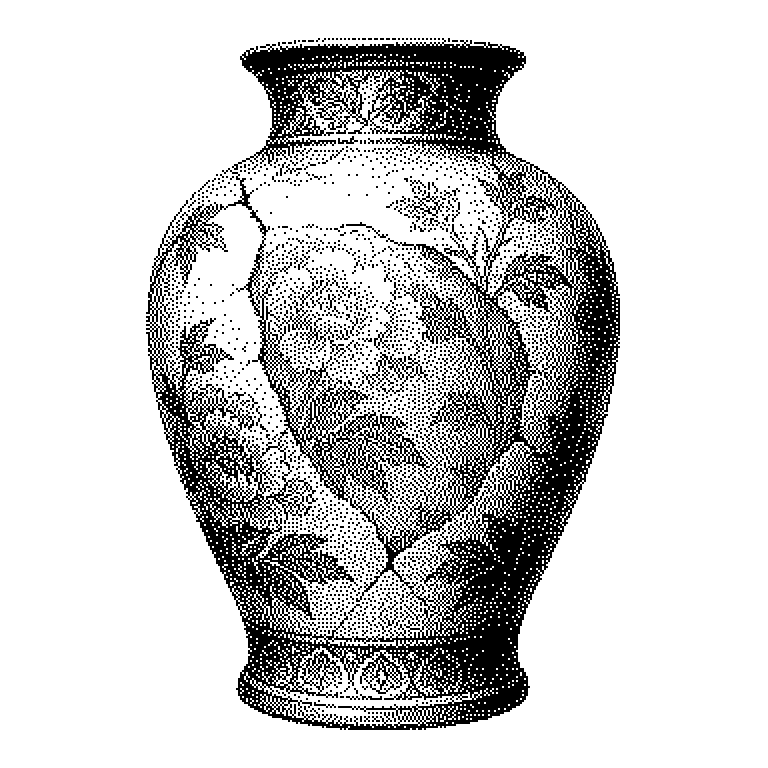 Dreiteiliges Schema: links das Originalfoto mit einem Mülleimer, in der Mitte dasselbe Foto mit rot markierter Maske über dem Mülleimer, rechts das fertige Ergebnis, in dem an dieser Stelle passender Hintergrund erzeugt wurde.