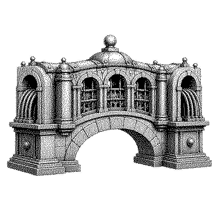 Schema: Links mehrere Anwendungen (Handy-App, Website, Kassensystem), in der Mitte eine breite Middleware-Schicht mit den Stationen Anmeldung, Protokoll und Formatumwandlung, rechts die Zielsysteme (Datenbank, Altsystem, KI-Modell). Pfeile laufen von links durch die Mittelschicht nach rechts und zurück.