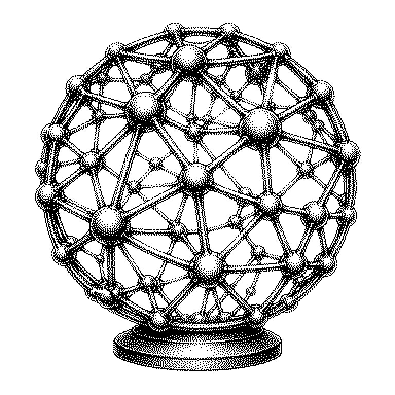 Schema eines Netzwerks: runde Knoten sind durch Linien verbunden; zwei dicht verbundene Gruppen sind farbig hervorgehoben, ein einzelner Knoten dazwischen ist als Brücke markiert, ein weiterer als stark verbundener Knotenpunkt.