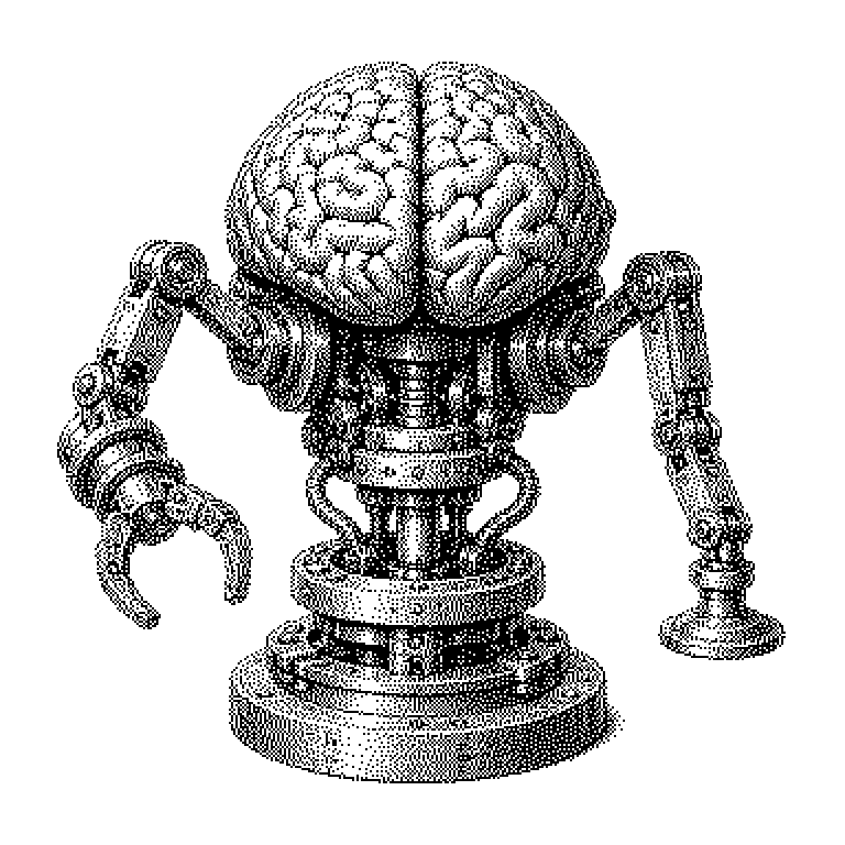 Kreislaufschema der physischen KI: Sensoren (Kamera, Abstandsmesser, Drucksensor) liefern Daten an ein Modell, das ein inneres Bild der Umgebung erstellt, daraus eine Handlung plant und Befehle an die Motoren sendet; die Bewegung verändert die Umgebung, wodurch der Kreislauf erneut beginnt.