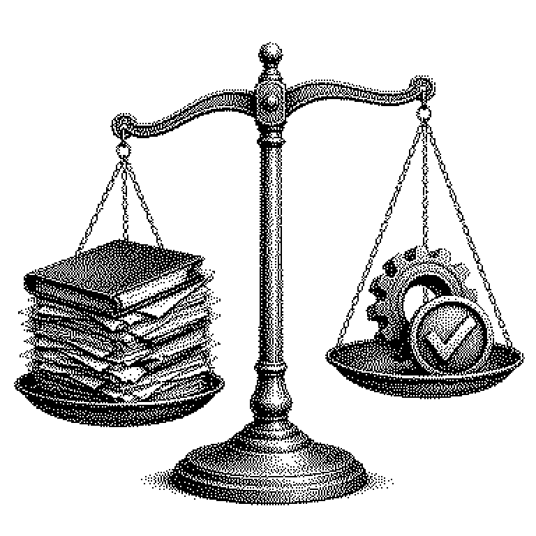 Ablaufschema einer Real-SWE-Bewertung: Links ein Fehlerbericht aus einem echten Softwareprojekt, daneben der Projektstand ohne die spätere Korrektur. Beides geht an das KI-System, das eine Codeänderung vorschlägt. Rechts eine Testmaschine mit zwei Prüfungen: Besteht der neue Test für den Fehler, und laufen alle bisherigen Tests weiterhin durch. Nur wenn beide Häkchen gesetzt sind, gilt die Aufgabe als gelöst.