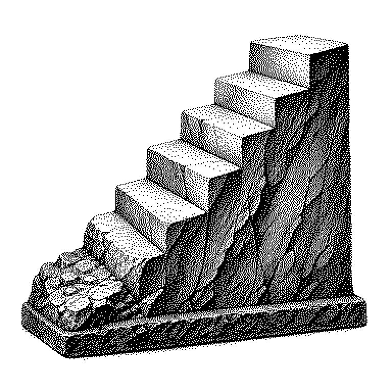 Treppenschema mit fünf aufsteigenden Stufen von „chaotisch" über „wiederholbar", „definiert" und „gemessen" bis „optimierend", daneben ein Netzdiagramm mit den Bewertungsdimensionen Strategie, Daten, Technik, Personal und Verantwortung.