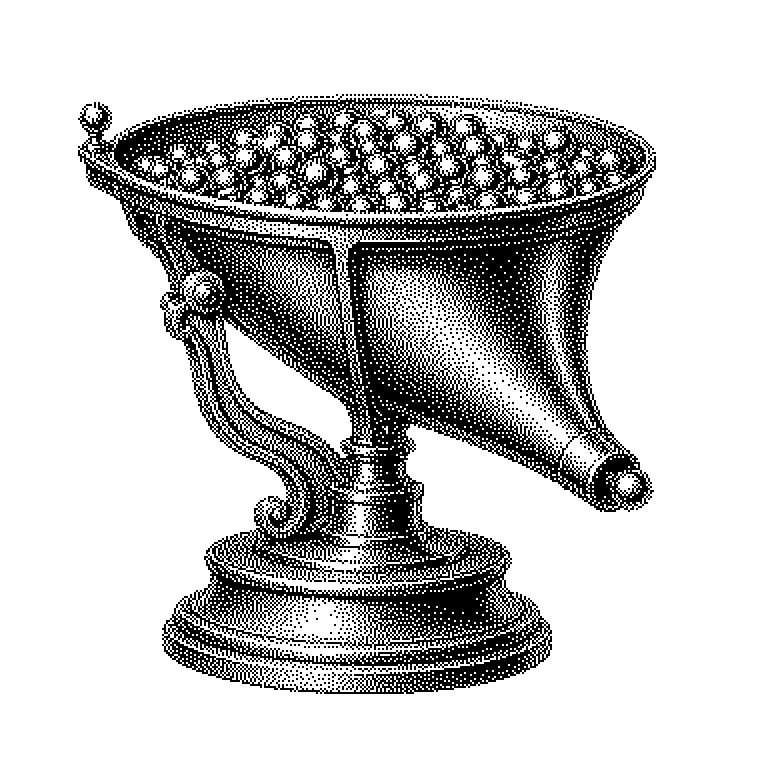 Zweidimensionales Diagramm: Mehrere gerade Begrenzungslinien schneiden ein Vieleck aus der Fläche heraus, das den Bereich erlaubter Lösungen bildet. Die Ecken des Vielecks sind markiert, Pfeile zeigen den Weg des Simplex-Verfahrens von einer Startecke über Kanten zur optimalen Ecke.