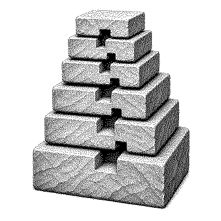 Schema eines Stapels: Aus dem Hauptzweig eines Projekts geht Zweig A hervor, darauf baut Zweig B auf, darauf Zweig C. Jeder Zweig ist als eigener Pull Request markiert, Pfeile zeigen, dass von unten nach oben zusammengeführt wird.