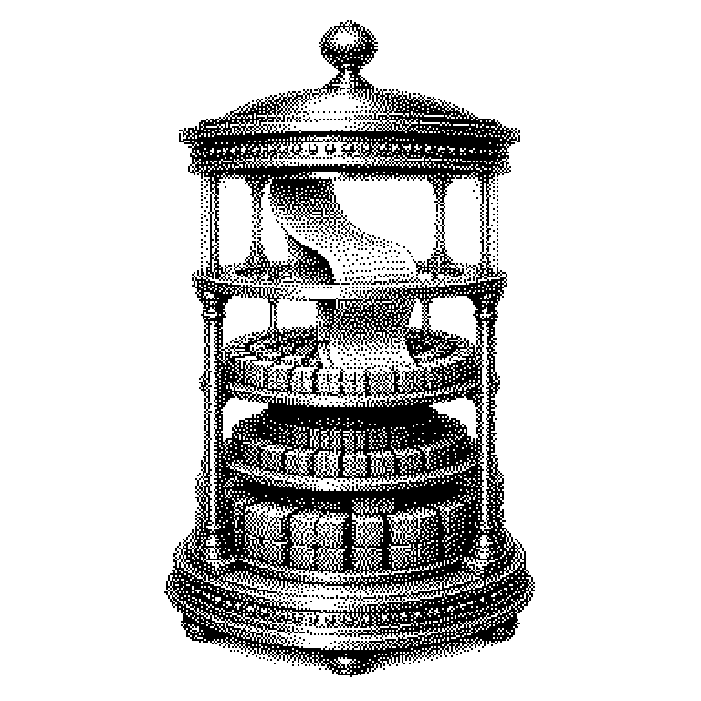 Schema: links ein Textstrom mit gleitendem Fenster über den letzten Wörtern, rechts eine dreistufige Speicherpyramide aus Grafikkartenspeicher, Arbeitsspeicher und SSD, mit Pfeilen für das Verschieben der Zwischenergebnisse nach oben und unten.