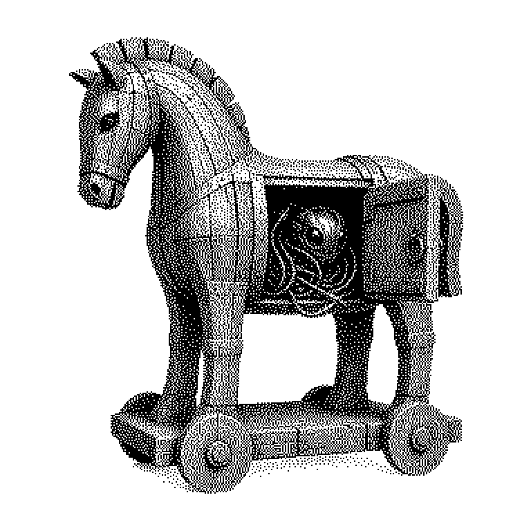 Ablaufschema eines XSS-Angriffs: Der Angreifer sendet präparierten Text an den Webserver, der Server speichert ihn und liefert ihn als Teil der Seite an den Browser des Opfers aus, wo der eingeschleuste Code ausgeführt wird und das Session-Cookie an den Angreifer sendet.
